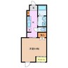 プラ　リジェール 1Kの間取り