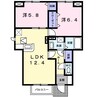 エトワール・シャン 2LDKの間取り