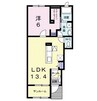 チェリーコート１０４　Ｂ 1LDKの間取り