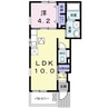 ソレイユＢ 1LDKの間取り