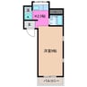 ポラリスハイツ 1Kの間取り