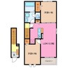 ひかり　Ａ 2LDKの間取り