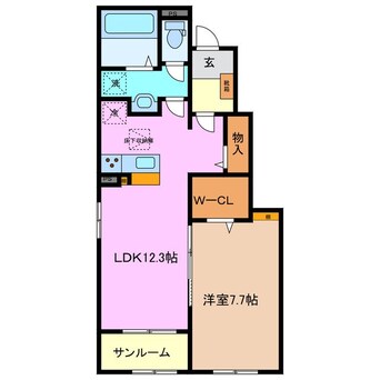 間取図 カーサ　ソラーナ