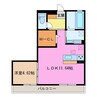 D-room吉津屋町 1LDKの間取り