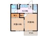 大鹿アパート 2Kの間取り