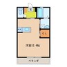 ソレイユ西口 1Rの間取り
