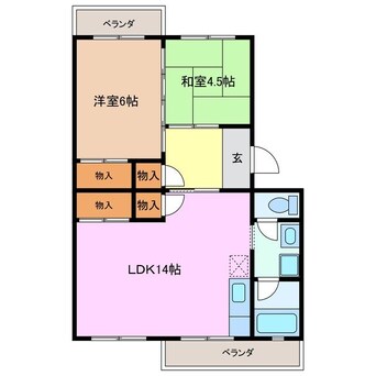 間取図 コーポ柳原