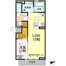 ボヌール江場 1LDKの間取り