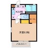 フェアリーランド　Ａ棟 1Kの間取り