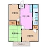 インパルス南台 3DKの間取り