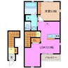 ＡＤＡＮ四日市 1LDKの間取り