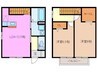 プルーシオス 2LDKの間取り