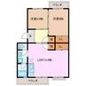 コーポダイシン 2LDKの間取り