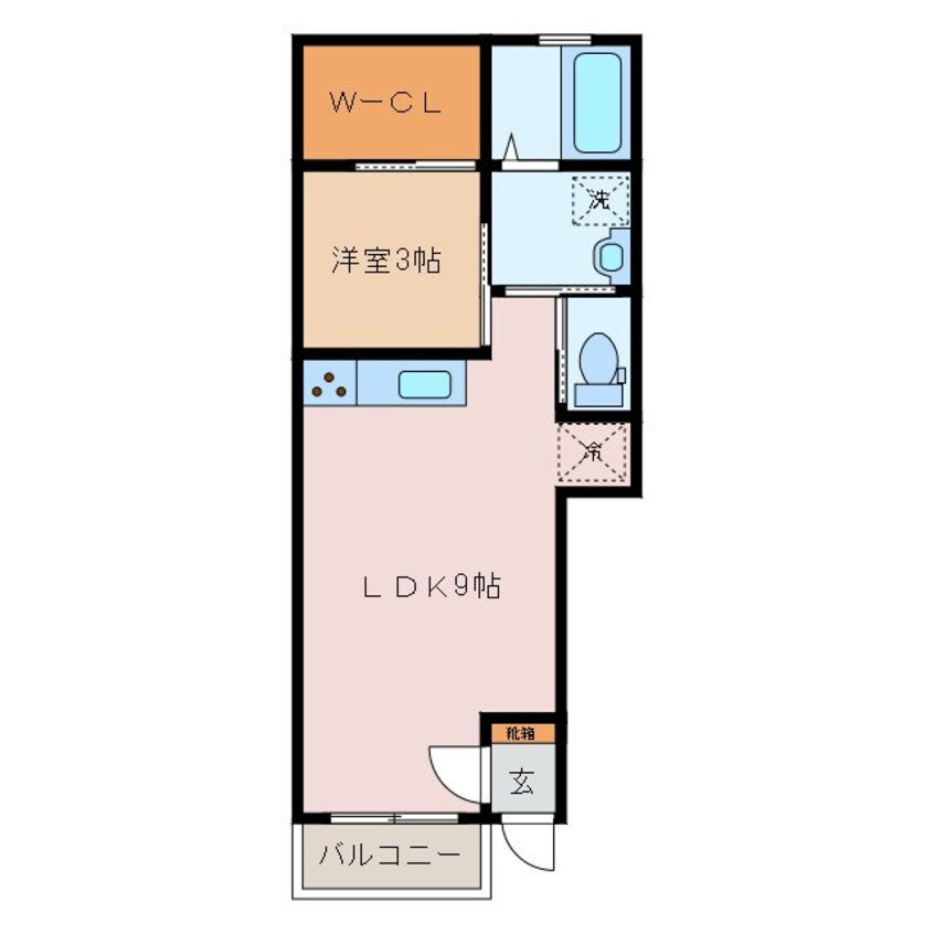 間取図 ブランシュ富田