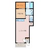ブランシュ富田 1LDKの間取り