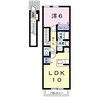 パル・ソレイユ 1LDKの間取り