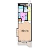 ＬＵＭＩＮＡ　Ｓ．Ｋ 1Kの間取り