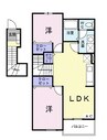 フェイバ－ブルックⅠ 2LDKの間取り