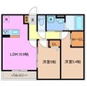 SUN LIFE IN　桑名 2LDKの間取り