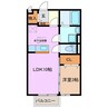 ポートサイド カクサン 1LDKの間取り