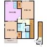 プチメゾン 2DKの間取り