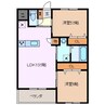 エミレーツ 2LDKの間取り