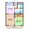 ストリートアート 2DKの間取り