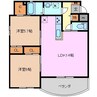 ラウレア 2LDKの間取り