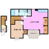 エーデルハイム 1LDKの間取り
