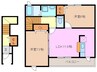 メゾン花水木　Ⅱ 2LDKの間取り
