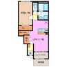ローザンヌ 1LDKの間取り