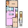 サンパークⅤ 2LDKの間取り