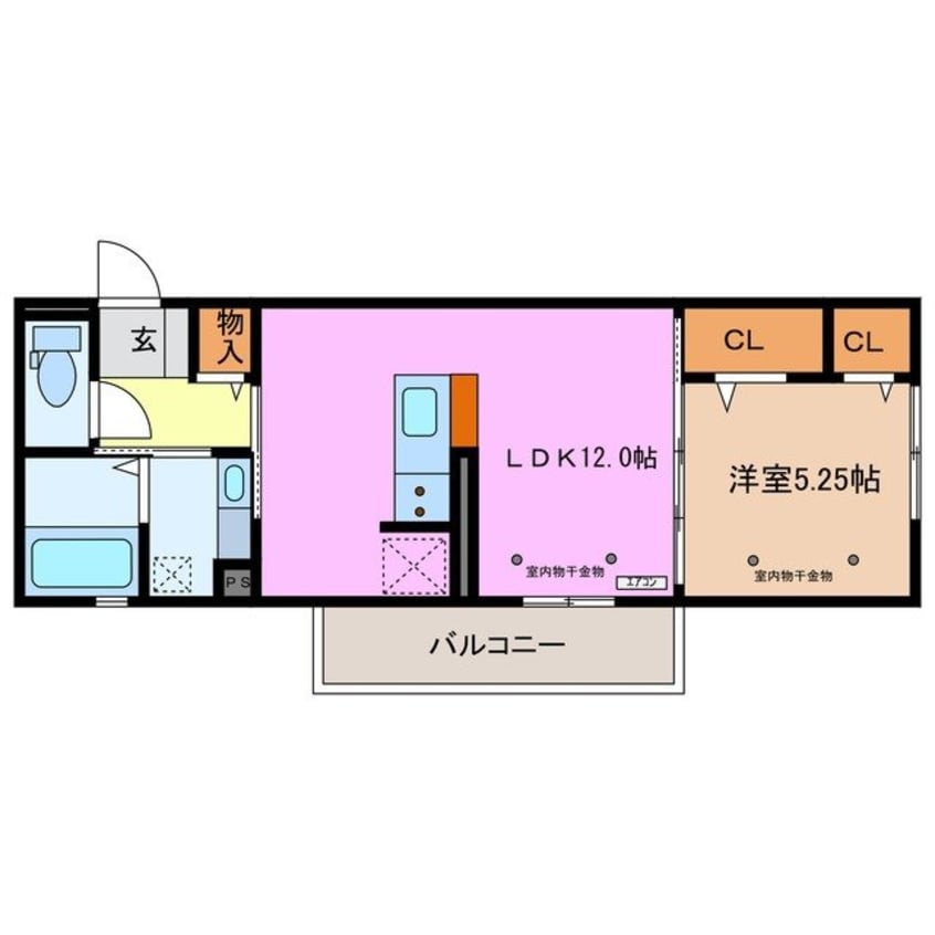 間取図 ボヌール江場