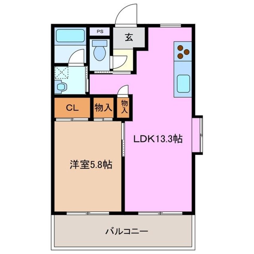 間取図 Riverside Studio