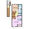 プラ　リジェール 1LDKの間取り