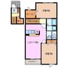 フォレスタあさひ　Ａ 2LDKの間取り
