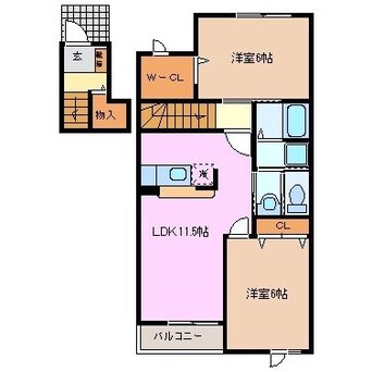 間取図 フォレスタあさひ　Ａ