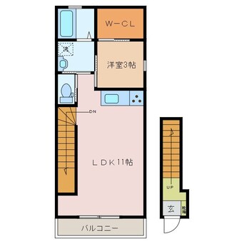 間取図 ブランシュ富田