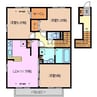 フローリド　Ａ棟 3LDKの間取り