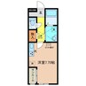 Ｂｅｌｌｅ 1Rの間取り