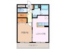 レスポワールＵ 1LDKの間取り