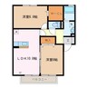 ビルヌーヴ　Ａ 2LDKの間取り