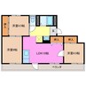 ヴィラナリー津　A棟 3LDKの間取り