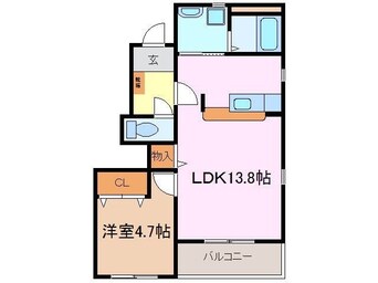 間取図 アルル南が丘Ｂ棟