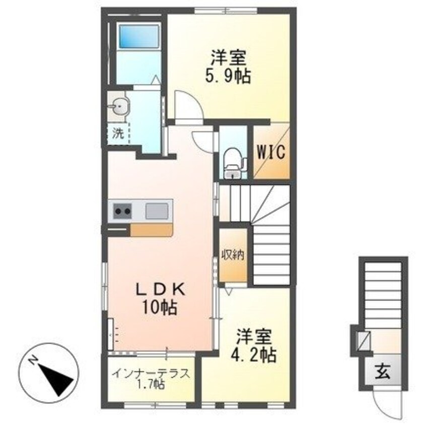間取図 ル　ボヌールⅡ
