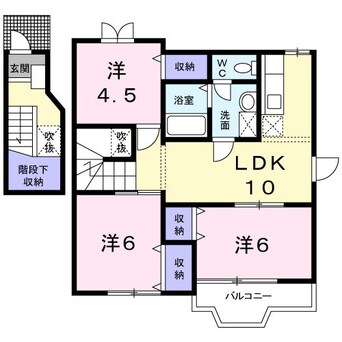 間取図 カーサ・ラフィネ　Ａ棟