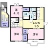 カーサ・ラフィネ　Ａ棟 3LDKの間取り