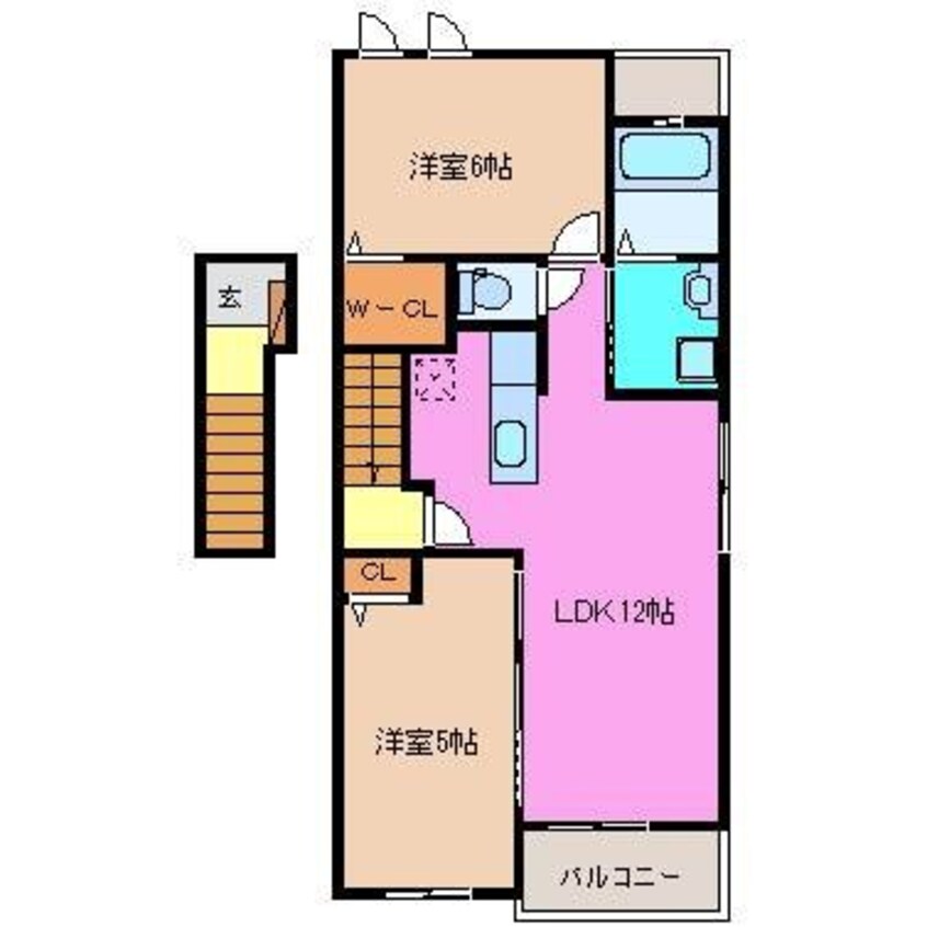 間取図 フローラ　Ⅰ