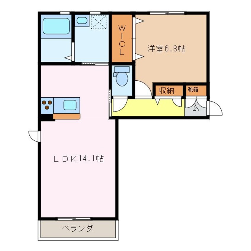 間取図 パラディーゾＣ