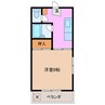 ミラーハイツ Ⅰ 1Kの間取り